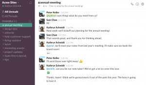 WHAT IS SLACK annual_meeting